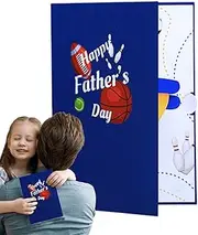 Fathers Day Card - 3D Pop-Up Greeting Cards With Envelope - for Dad Grandpa Husband Grandfather Son New Dad Men