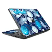 Skins Decal Wrap for HP Chromebook 14-Mixed Blue Bubbles Glass