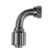 SS43-06-06FJ90 Midland 3/8 Female JIC x 3/8 Hose Stainless Steel 90 Hose End