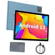 Tablet 10 inch, Android 13 Tablets, 6GB RAM 64GB ROM 512GB Expand, Quad Blue