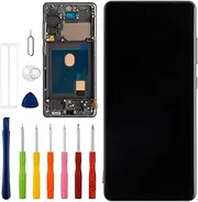 Vvsialeek [with Frame] Replacement OLED Display Compatible with Galaxy S20 FE [6.5 Inches] SM-G781B, SM-G781B/DS LCD Touch Screen with Toolkit