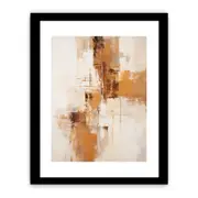 Brown White Art Framed Art Framed print Art Poster