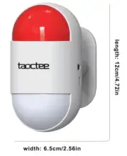 Strobe Siren Alarm Panic Alarm Buttons Strobe Siren Remote Alarm Sound & Ligh...