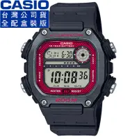 在飛比找momo購物網優惠-【CASIO 卡西歐】卡西歐運動電子膠帶錶-黑(DW-291