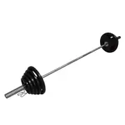 Total 96kg - 220cm Olympic Barbell Bar Weight Set - a Pair Free Spring Collars