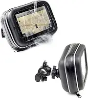 Motorcycle Handlebar Bike Mount With Waterproof Case For Garmin Drive Drivesmart Driveassist 52 51 50 55 Driveluxe 52 LMT-S 50 40 Dezl Nuvi TomTom Via 1425M 1525M 1525TM Go 52 520 5200 Trucker 550 GPS