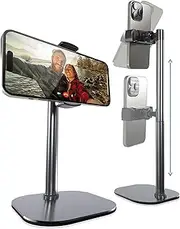 Cooper ChatStand: Height Adjustable Mobile Phone Stand for Desk, Office, Recording | iPhone Holder and Accessories for Women