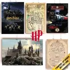 Harry Potter Top Poster Hogwarts Express School of The Wizards Plan Hogwarts