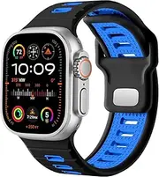 [AEHON] Sport Watch Band，For Apple Watch Ultra 2/Ultra Band Men 49mm 45mm 44mm 42mm,Silicone Loop Replacement Strap Compatible With IWatch Series SE 9 8 7
