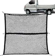 Truck Bed Cargo Net | Highly Elastic Heavy Duty Cargo Nets | Automotive Storage for Moving Groceries Road Trip Climbing