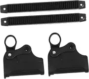 CAXUSD 1Pair Folding Chair Latch Hinge Connectors Heavy Duty Recliner Handle Replacement Tube Plastic Locking Parts for Outdoor Folding Chairs Lounge Armrests Easy Installation