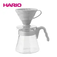 在飛比找樂天市場購物網優惠-《HARIO》V60灰白手沖咖啡壺組 1-4杯份 700ml