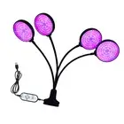 J Sunlike LED Grow Light With Blue Red Light Auto On/Off 4/8/12H Timer 5 Bri 1