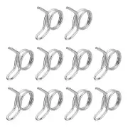 10Pcs 0.29-0.36 Inch Double Wire Spring Hose Clamp, Adjustable Spring Clips