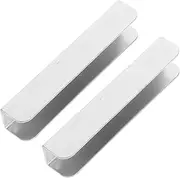 LOEFLIFA Baby Gate Protector Door Railing Accessories 2pcs u Shape Groove Fittings Easy Install Pet Gate Barrier Support Legs