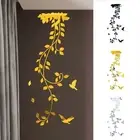 High quality Wall sticker Acrylic Decal Leaf Modern Removable Room Art