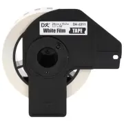 Genuine DK-2211 Black on White Film Tape for QL Label Printers, 1.1" x 50' Roll