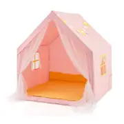 Costway Kids Play House Anti-mosquito Tent Princess Castle Pink