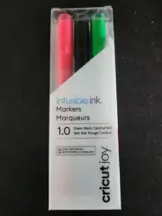 Cricut Joy Infusible Ink Markers 1.0 3/Pkg Black, Red & Green 093573549878