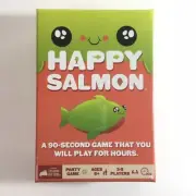 Exploding Kittens Happy Salmon Family-Friendly Party Card Game 2021 Ages 6+ NEW