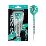 12pc Target Rob Cross 80% Tungsten Dart/Barrel/Shaft/Flight Set 24g Aqua Voltage