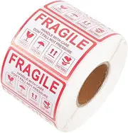 HAPINARY 1 Roll Self Adhesive Fragile Stickers for Packaging Labels Caution Shipping Stickers for Boxes Bags and More Strong Adhesion for Safe