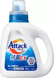 KAO Detergent ATTACK 3X Laundry detergent liquid, antibacterial EX, anti-mold