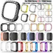 For Fitbit Versa 3 4 Fitbit Sense Screen Protector PC TPU Case Shockproof Cover