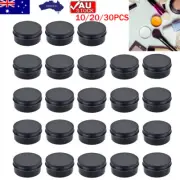 10/20/30PCS Aluminum Empty Cosmetic Pot Lip Balm Wax Jar Tin Silver Container AU