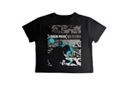 Linkin Park | Official Ladies Band Crop Top | Meteora Drip Collage
