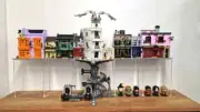 UNIQUEDISPLAY Display Case for Lego 75978 Diagon Alley Risers