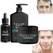 Wrinkle Defense Tallow Balm, Skin Care for Men, Natural Tallow Face Moisturizer, Beef Tallow Balm, Anti-Wrinkle Night Serum Anti Aging