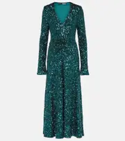 [Rotate] Rotate Sequined midi dress AU 8 green