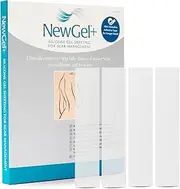 Advanced Silicone Scar Treatment Sheets for OLD, NEW Scars, Surgery, Keloids, C-Section, Burns, by NewGel Plus by MyNew Gel, 1" x 6" Sheet (4 Count) - CLEAR
