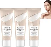 Purifying Exfoliating Gel, Cleansing and Refreshing Face Wash, Soothing & Moisturizing, Face and Body Exfoliating Scrub Gel, Deeply Cleansing, Brightness & Rejuvenating Skin, For All Skin Types (3pcs)