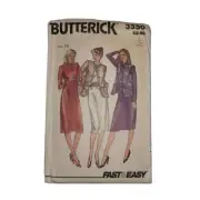 Butterick Sewing Pattern Easy Misses Jacket Vest Dress Vintage Uncut Size 16