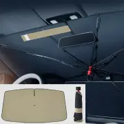 Golden Car Windshield Sunshade Sun Protection Heat Insulation Light Blocking UV Protection Car Window Umbrella