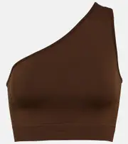 [Rick Owens] Rick Owens Athena one-shoulder cropped top AU 12 brown