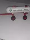 Vintage 1986 ERTL International Red Anhydrous Ammonia Tanker Farm Wagon 3177D