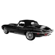 Jaguar XKE Convertible Top in Black British Everflex Vinyl with Plastic Window