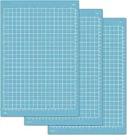 ReArt Light Grip Mats for Cricut Joy Xtra - 12 x 8.5 Inches Craft Paper Cutting Mat Use with Printer Paper, Vellum, Light Cardstock & More, Sewing and Crafting (3 Packs Light)