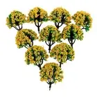 10x Model Tree Architecture Train Railway Wargame Diorama Scenery Decoration
