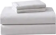 Laura Ashley Home - King Sheets, Cotton Flannel Bedding Set, Brushed for Extra Softness & Comfort (Grey, King)