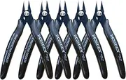 Flush Cut Pliers, 5 Pack, 5 Inch Small Wire Cutters, BOOSDEN 170 Wire Cutters Flush Cutter Pliers, Micro Cutter for Crafts, Models, Zip Ties Snips, Nippers, Electronic