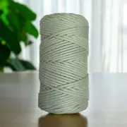 3MM Luxe Braided Macrame Cord | LINEN | 100% Premium Cotton MELB Australia