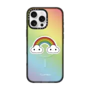 iPhone 16 Pro Max Impact Case MagSafe Compatible Double Rainbow