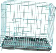 Parliky Folding Dog Cage Portable Pet Crate Steel Pet House Soft Crate for Puppies