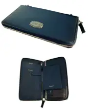 New Exclusive SAMSONITE Black LABEL RESORT Leather TRAVEL WALLET Black