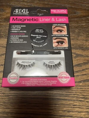 Ardell Professional Magnetic Gel Liner & Lash, Black Liner, Demi Wispies Lashes