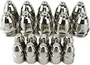 20pcs Premium P80 Plasma Cutting Torch Consumable Cutting 60A 80A 100A P80 CNC Plasma Torch Tip Electrode Nozzle Welding nozzle(1.7mm,Premium Version)